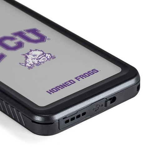Texas Christian University Horned Frogs Logo Print Galaxy S24 Waterproof Case